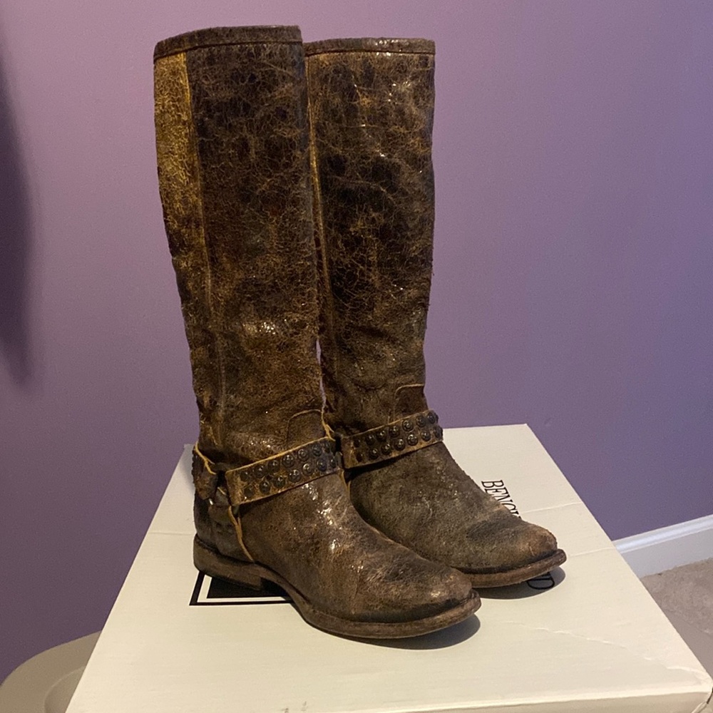 Frye Phillip Studded Harness Boots